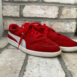 Puma Super Liga in Red Suede, Size 11